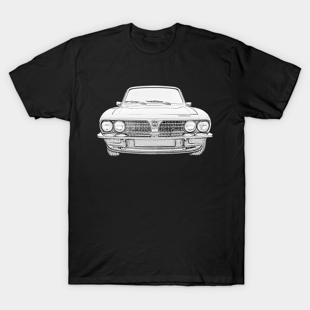 Triumph Dolomite Sprint 1970s British classic car monochrome T-Shirt by soitwouldseem